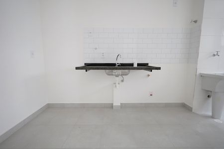 Cozinha de apartamento à venda com 1 quarto, 39m² em Vila Sao Pedro, Santo André