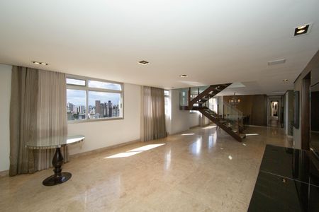 SALA de apartamento à venda com 3 quartos, 366m² em Sion, Belo Horizonte