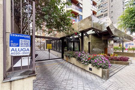 Studio para alugar com 50m², 2 quartos e 1 vagafachada do predio