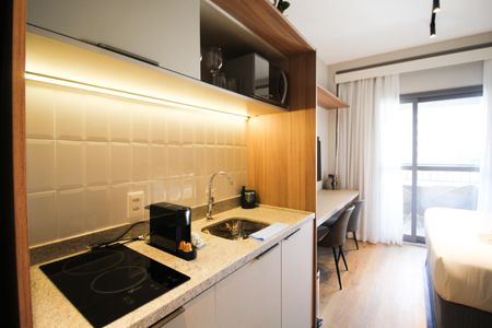 Studio à venda com 28m², 1 quarto e sem vaga