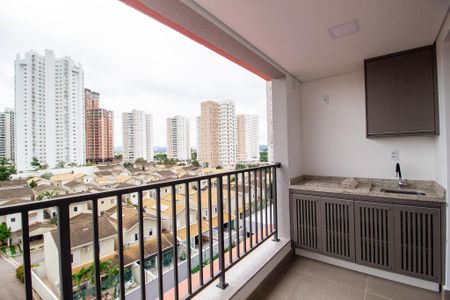 Varanda da Sala de kitnet/studio para alugar com 1 quarto, 49m² em Parque Campolim, Sorocaba