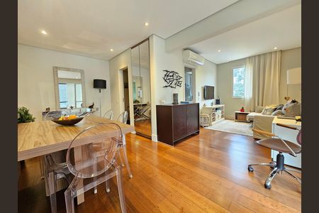 Sala de apartamento à venda com 1 quarto, 63m² em Campo Belo, São Paulo