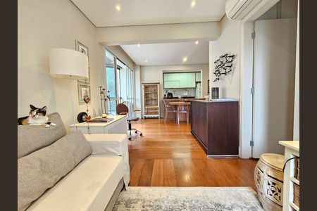 Sala de apartamento à venda com 1 quarto, 63m² em Campo Belo, São Paulo
