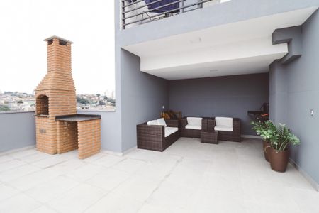 Área comum - Churrasqueira de apartamento para alugar com 1 quarto, 25m² em Parque Peruche, São Paulo