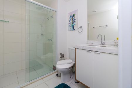 Studio para alugar com 34m², 1 quarto e sem vaga Studio para alugar com 34m², 1 quarto e sem vagaBanheiro