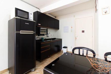 Cozinha de apartamento para alugar com 1 quarto, 37m² em Centro Histórico de São Paulo, São Paulo