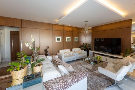 Sala de TV de apartamento à venda com 4 quartos, 194m² em Vila da Serra, Nova Lima