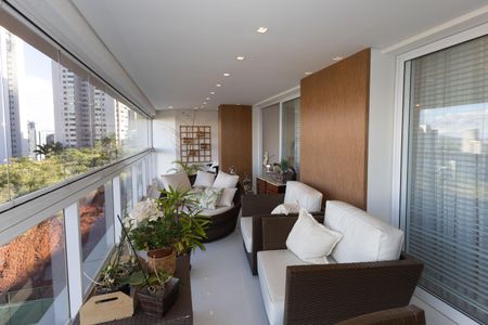 Varanda da Sala de apartamento à venda com 4 quartos, 194m² em Vila da Serra, Nova Lima