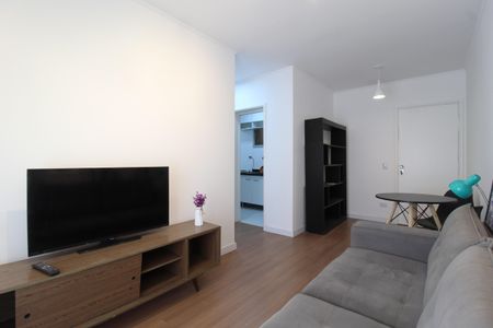 Sala de apartamento para alugar com 1 quarto, 37m² em Indianópolis, São Paulo