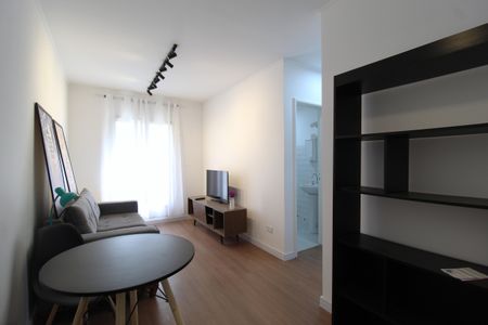 Sala de apartamento para alugar com 1 quarto, 37m² em Indianópolis, São Paulo