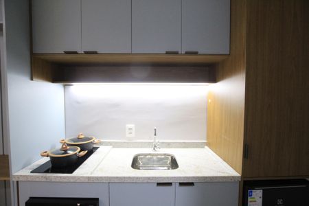 Studio à venda com 28m², 1 quarto e sem vagaCozinha
