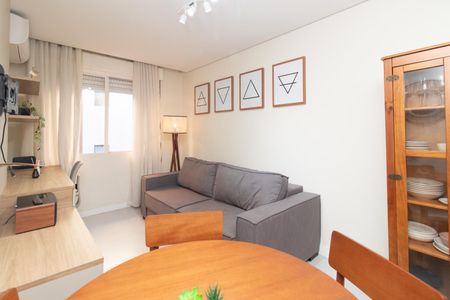 Sala de apartamento à venda com 1 quarto, 43m² em Cristal, Porto Alegre