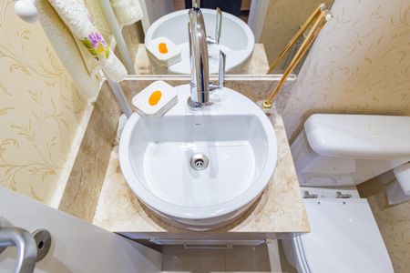 Apartamento para alugar com 126m², 3 quartos e 2 vagasDetalhe - Lavabo