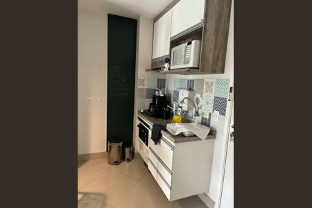Cozinha de apartamento à venda com 1 quarto, 31m² em Panamby, São Paulo