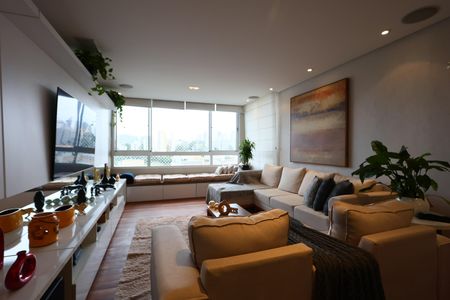 Sala  de apartamento à venda com 3 quartos, 126m² em Vila Andrade, São Paulo
