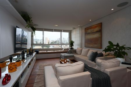 Sala  de apartamento à venda com 3 quartos, 126m² em Vila Andrade, São Paulo