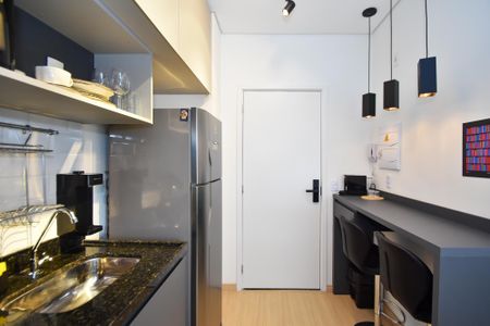 Studio à venda com 25m², 1 quarto e sem vagacozinha