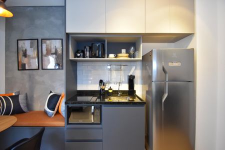 Studio à venda com 25m², 1 quarto e sem vagacozinha