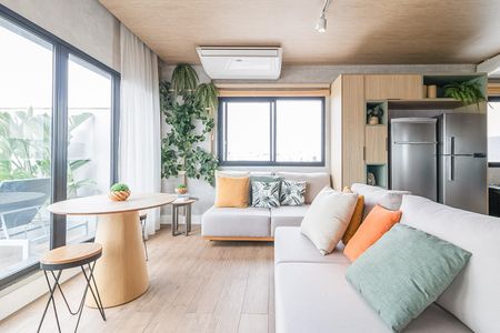 Studio para alugar com 24m², 1 quarto e sem vaga Studio para alugar com 24m², 1 quarto e sem vagaÁrea comum - Espaço Gourmet