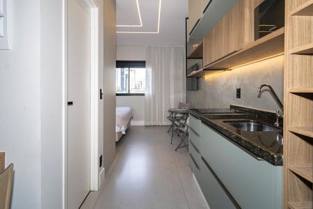 Studio para alugar com 24m², 1 quarto e sem vaga Studio para alugar com 24m², 1 quarto e sem vagaCozinha