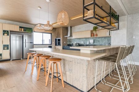 Studio para alugar com 24m², 1 quarto e sem vaga Studio para alugar com 24m², 1 quarto e sem vagaÁrea comum - Espaço Gourmet