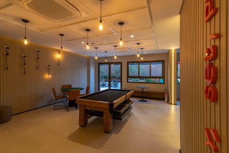 Studio para alugar com 36m², 1 quarto e 1 vagaÁREA COMUM - SALA DE JOGOS