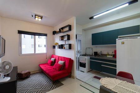 Sala de apartamento para alugar com 1 quarto, 38m² em Barra Funda, São Paulo
