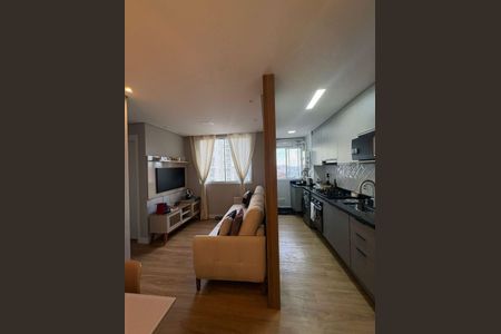 Sala/cozinha de apartamento à venda com 2 quartos, 42m² em Jardim Monte Alegre, Taboão da Serra