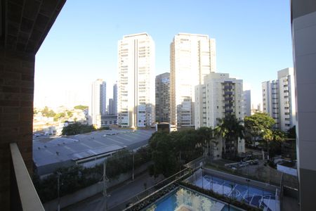 Vista da Sacada de kitnet/studio à venda com 1 quarto, 24m² em Chácara Klabin, São Paulo