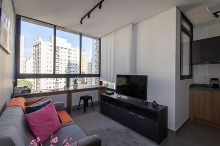 Sala de apartamento à venda com 1 quarto, 43m² em Centro, Campinas