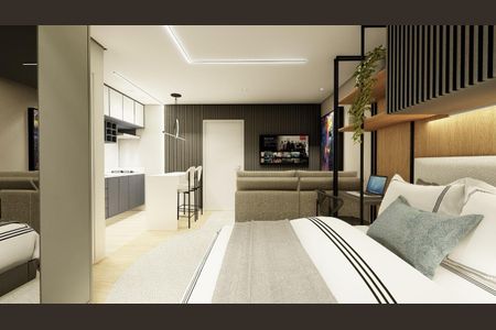 Studio à venda com 28m², 1 quarto e sem vagaStudio