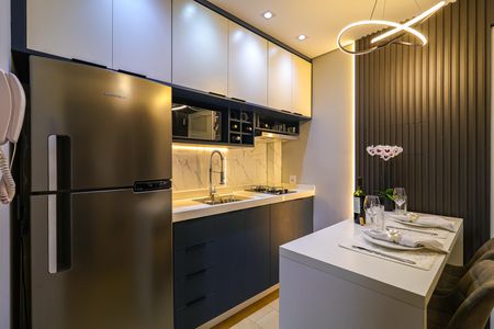 Studio à venda com 28m², 1 quarto e sem vaga Studio à venda com 28m², 1 quarto e sem vagaCozinha