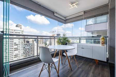 Varanda de apartamento para alugar com 1 quarto, 45m² em Pinheiros, São Paulo