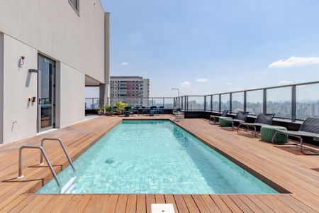 Studio para alugar com 26m², 1 quarto e sem vagaPiscina