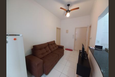 Sala de apartamento para alugar com 1 quarto, 35m² em Centro, São Vicente
