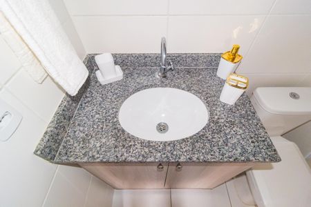 Apartamento para alugar com 24m², 1 quarto e sem vagaDetalhe - Banheiro