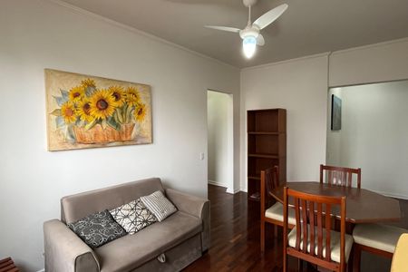 Sala de apartamento para alugar com 1 quarto, 92m² em Boqueirão, Santos
