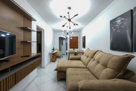 Sala de apartamento para alugar com 2 quartos, 72m² em Vila Assuncao, Praia Grande