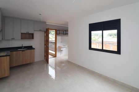 Sala / Cozinha  de apartamento à venda com 2 quartos, 45m² em Vila Rosa, São Paulo