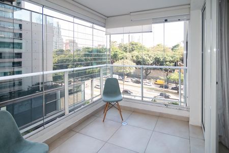 Studio à venda com 43m², 1 quarto e 1 vagaVaranda