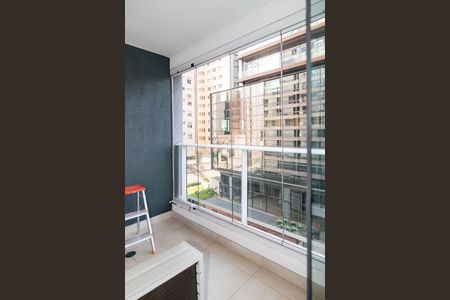 Studio à venda com 43m², 1 quarto e 1 vagaVaranda