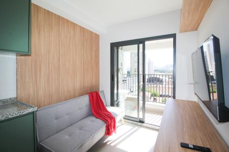 Sala de apartamento à venda com 1 quarto, 29m² em Indianópolis, São Paulo