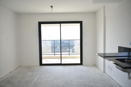 Sala/Cozinha de apartamento à venda com 1 quarto, 46m² em Vila Clementino, São Paulo