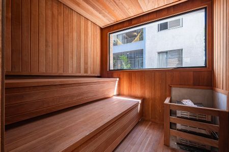 Studio à venda com 42m², 1 quarto e sem vagaSauna