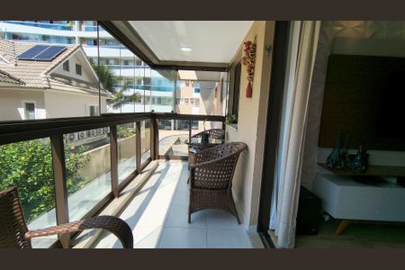 Varanda  de apartamento à venda com 4 quartos, 124m² em Recreio dos Bandeirantes, Rio de Janeiro