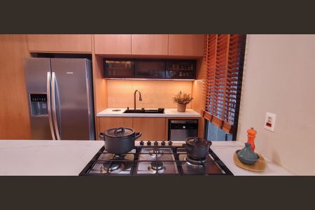 Cozinha de apartamento para alugar com 3 quartos, 105m² em Jardim das Acacias, São Paulo