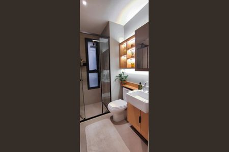 Banheiro de apartamento para alugar com 3 quartos, 105m² em Jardim das Acacias, São Paulo