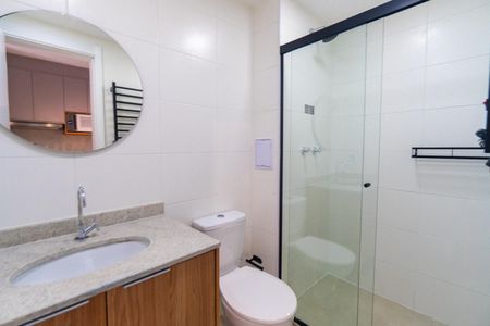 Banheiro de kitnet/studio para alugar com 1 quarto, 28m² em Vila Santa Catarina, São Paulo