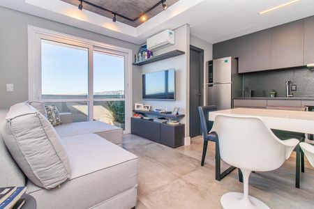 Sala de apartamento para alugar com 1 quarto, 52m² em Petrópolis, Porto Alegre