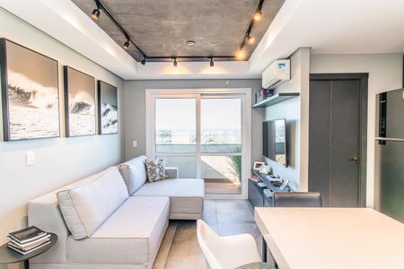 Sala de apartamento para alugar com 1 quarto, 52m² em Petrópolis, Porto Alegre